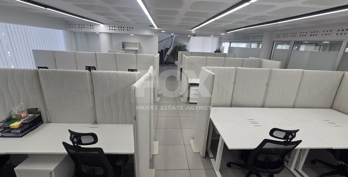 Offices 1324m²  | Open-Plan Potential and closed offices | Main Road Agios Nikolaos, Limassol