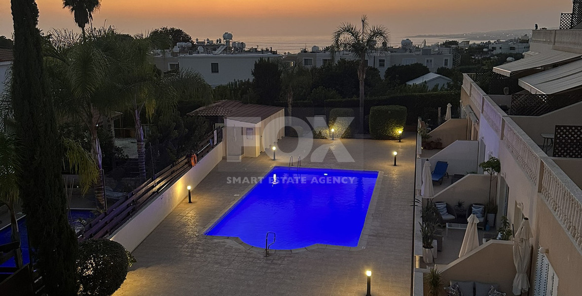 Seaview Furnished two bedroom Apartment in Kissonerga for rent