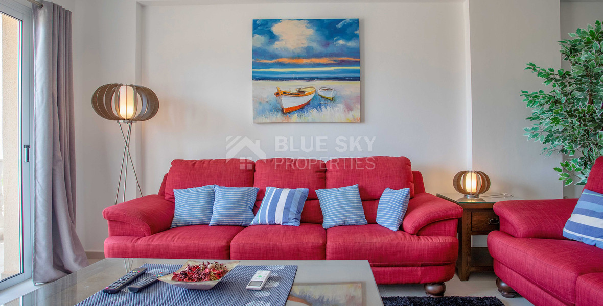 Seaview Furnished two bedroom Apartment in Kissonerga for rent