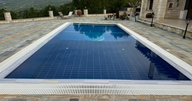 Five bedroom Luxury  Stone Villa for Rent in Simou Village,  with unparalleled pool view , sea and Mountain Views