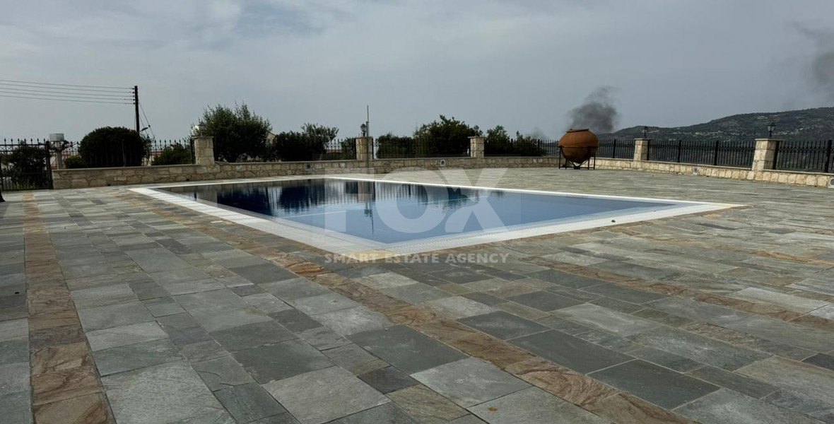 Five bedroom Luxury  Stone Villa for Rent in Simou Village,  with unparalleled pool view , sea and Mountain Views