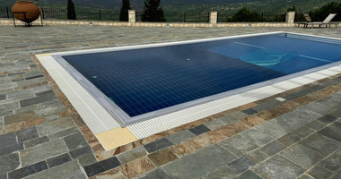 Five bedroom Luxury  Stone Villa for Rent in Simou Village,  with unparalleled pool view , sea and Mountain Views