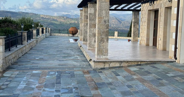 Five bedroom Luxury  Stone Villa for Rent in Simou Village,  with unparalleled pool view , sea and Mountain Views