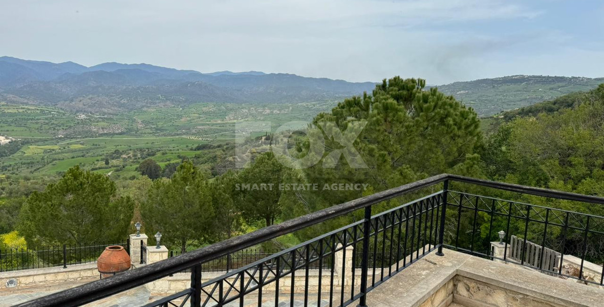 Five bedroom Luxury  Stone Villa for Rent in Simou Village,  with unparalleled pool view , sea and Mountain Views