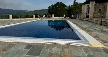 Five bedroom Luxury  Stone Villa for Rent in Simou Village,  with unparalleled pool view , sea and Mountain Views