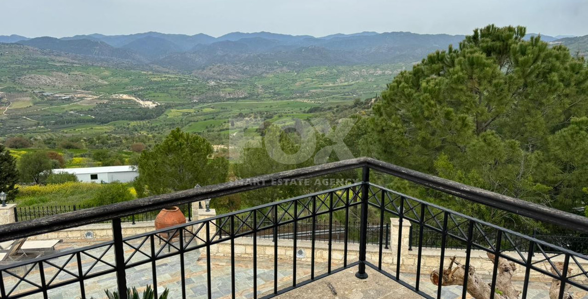 Five bedroom Luxury  Stone Villa for Rent in Simou Village,  with unparalleled pool view , sea and Mountain Views