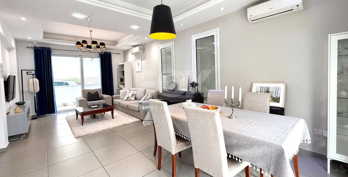 Corner House for Sale in  Mouttagiaka: with Roof Garden in Gated Complex