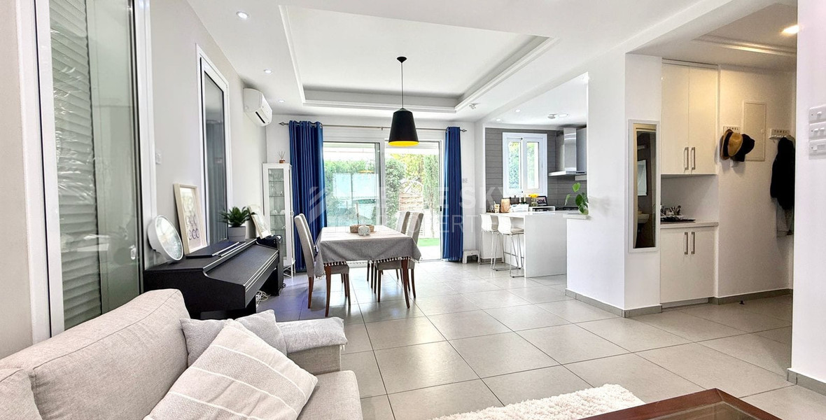 Corner House for Sale in  Mouttagiaka: with Roof Garden in Gated Complex
