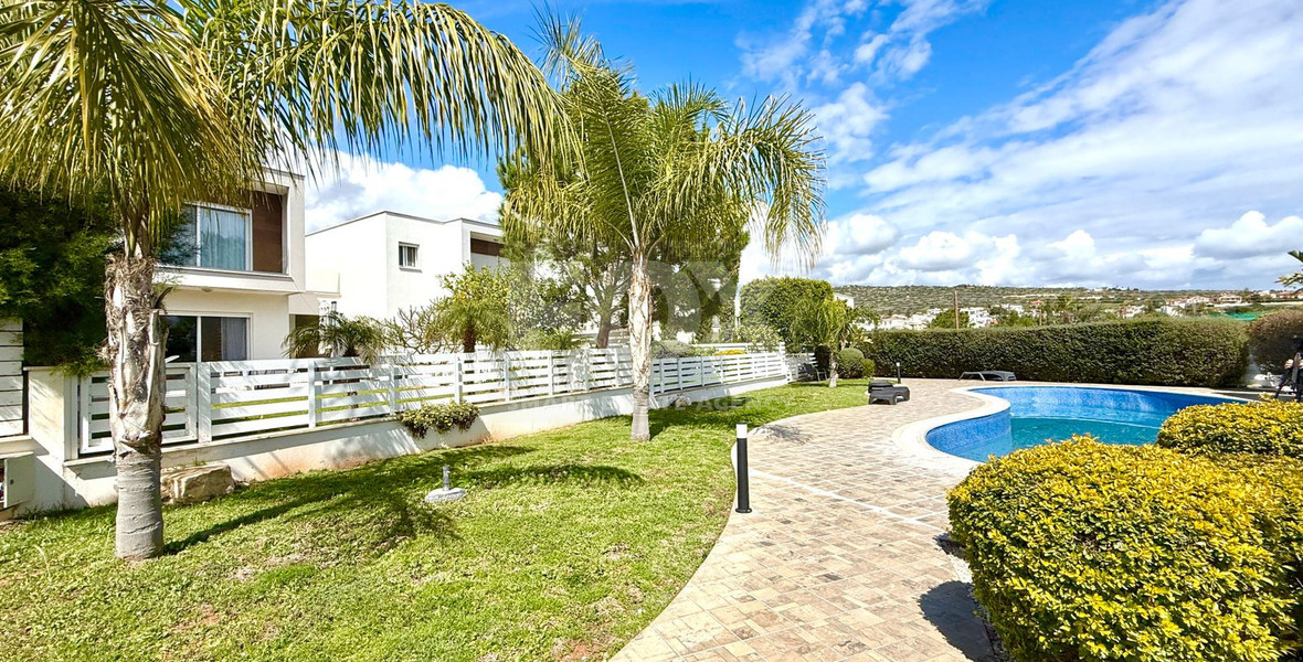 Corner House for Sale in  Mouttagiaka: with Roof Garden in Gated Complex