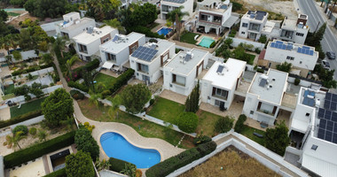 Corner House for Sale in  Mouttagiaka: with Roof Garden in Gated Complex