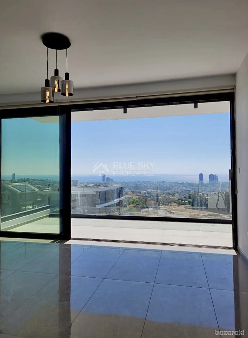 Modern New  Two Bedroom Apartment Spectacular Sea Views Panioti Germasogeia