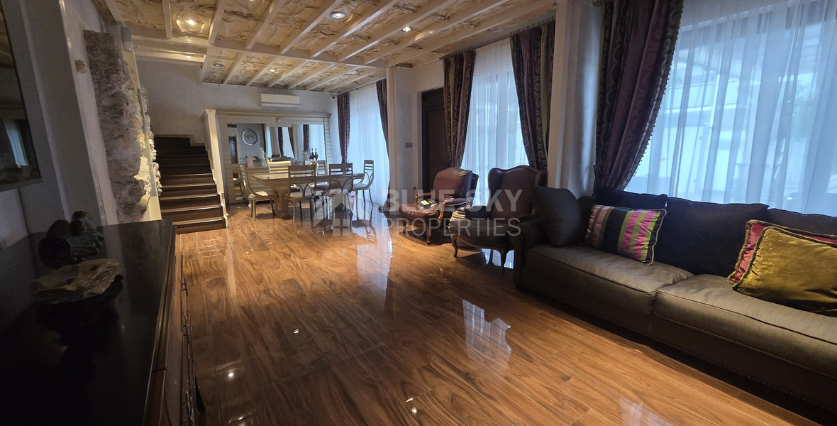 Prime Beachfront Lifestyle Opportunity / For Sale Four-Bedroom Maisonette Only 30 Meters from the Sea, Germasogeia tourist area, Limassol