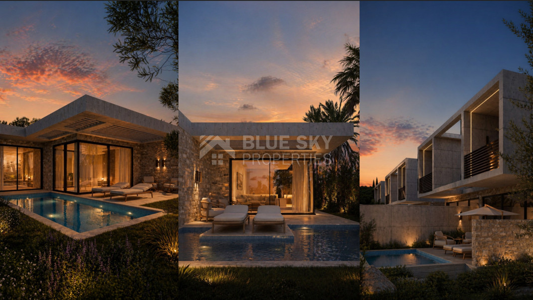 Mediterranean Elegance in Chlorakas- Two bedroom semi-detached two storey townhouse in Chloraka , in Paphos