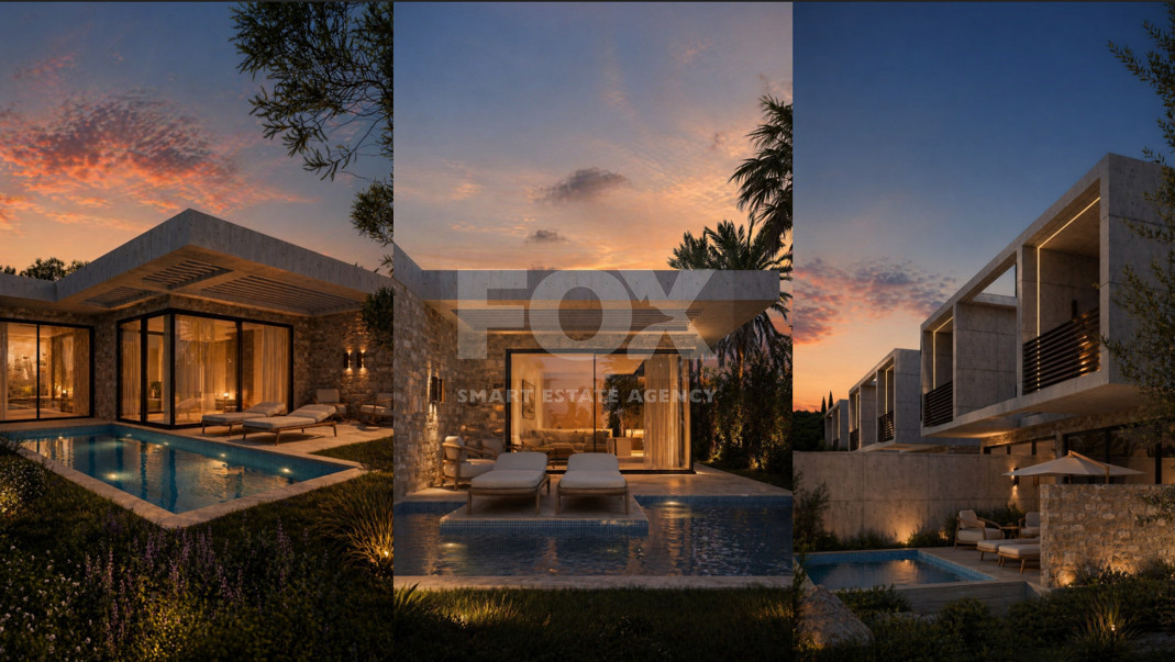 Contemporary Semi-Detached Single-Storey Studio for Modern Coastal Living in Paphos