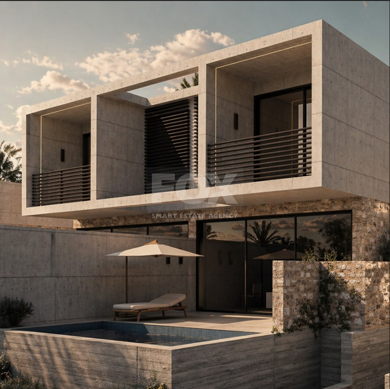 One bedroom Luxury Semi-Detached Coastal Homes Designed for Modern Mediterranean Living in Chloraka, in Paphos