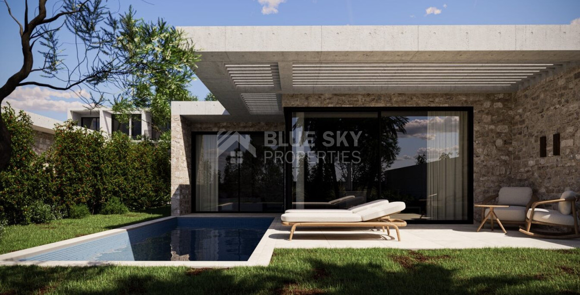 One bedroom Luxury Semi-Detached Coastal Homes Designed for Modern Mediterranean Living in Chloraka, in Paphos