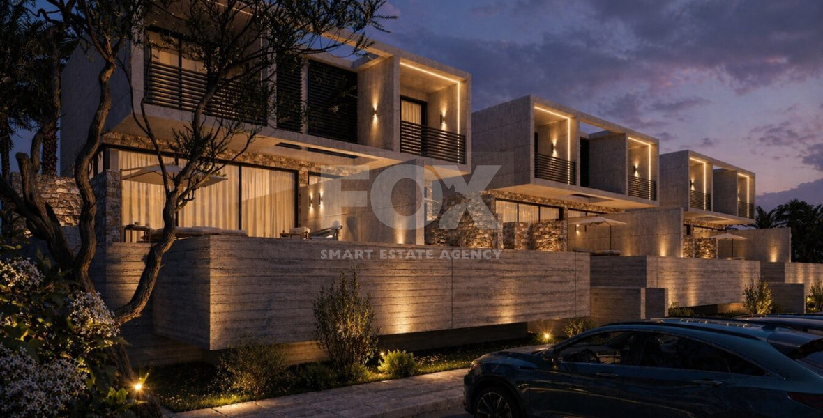 One bedroom Luxury Semi-Detached Coastal Homes Designed for Modern Mediterranean Living in Chloraka, in Paphos