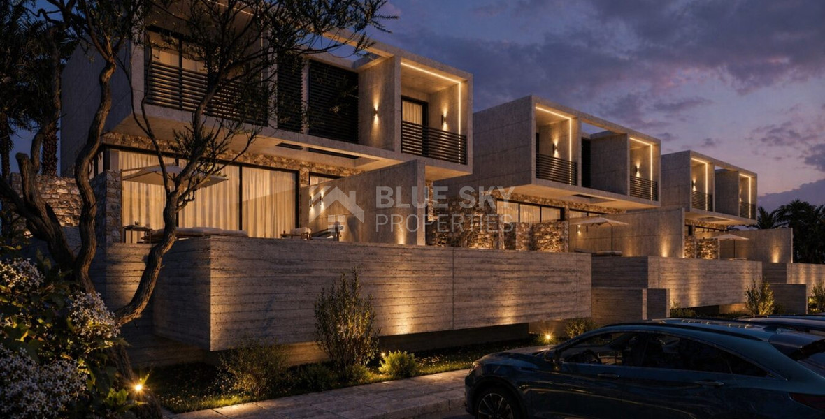 One bedroom Luxury Semi-Detached Coastal Homes Designed for Modern Mediterranean Living in Chloraka, in Paphos