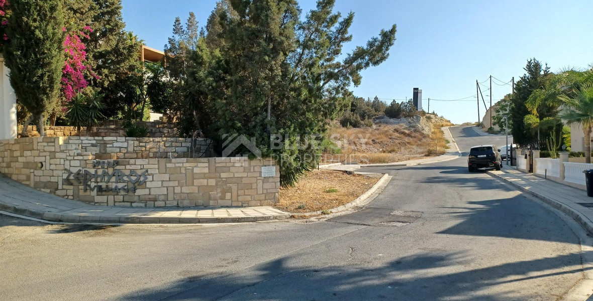 For Sale Residential Plot with Panoramic Sea Views in Agios Tychonas