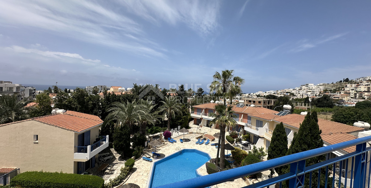 Sea Views & Pool Views: Prime One Bed Apartment in Tombs of the Kings, Paphos