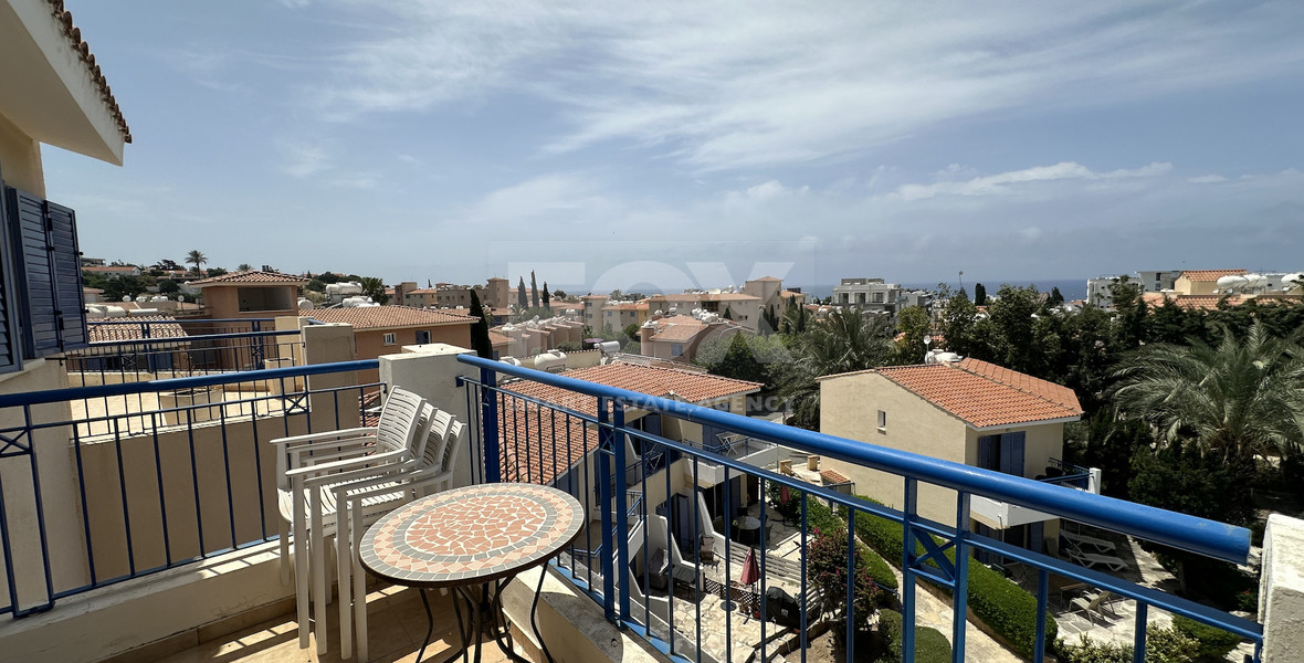 Sea Views & Pool Views: Prime One Bed Apartment in Tombs of the Kings, Paphos