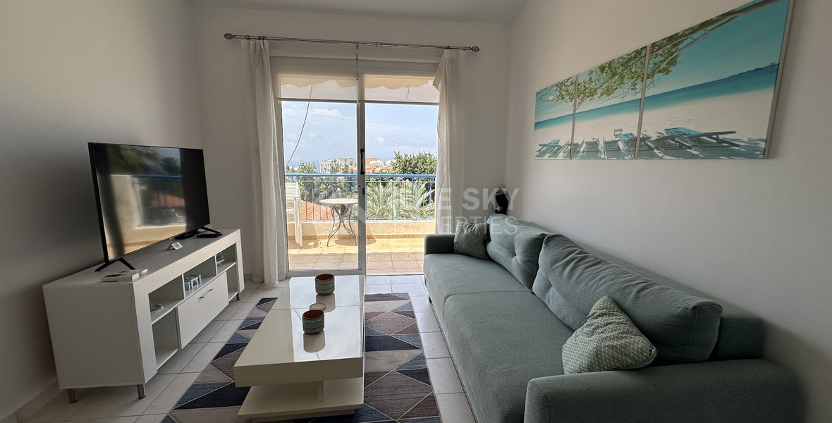 Sea Views & Pool Views: Prime One Bed Apartment in Tombs of the Kings, Paphos