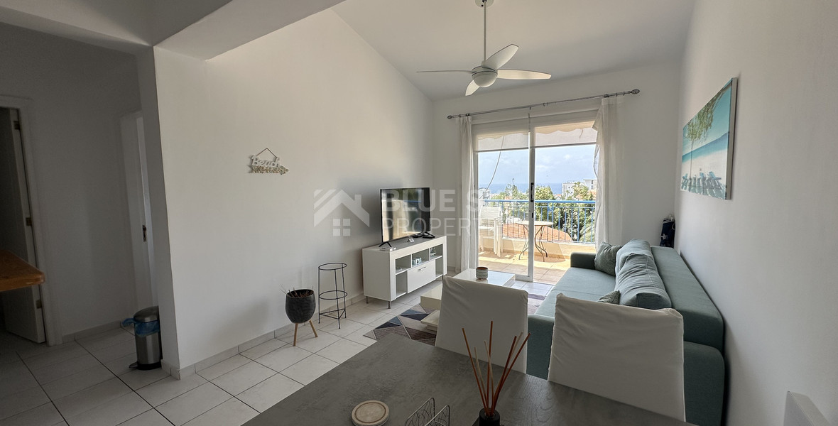 Sea Views & Pool Views: Prime One Bed Apartment in Tombs of the Kings, Paphos