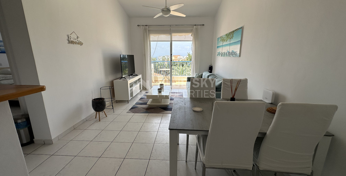 Sea Views & Pool Views: Prime One Bed Apartment in Tombs of the Kings, Paphos