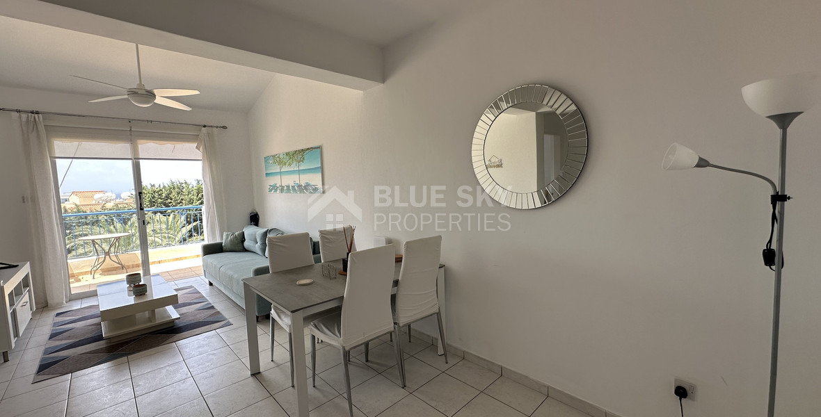Sea Views & Pool Views: Prime One Bed Apartment in Tombs of the Kings, Paphos