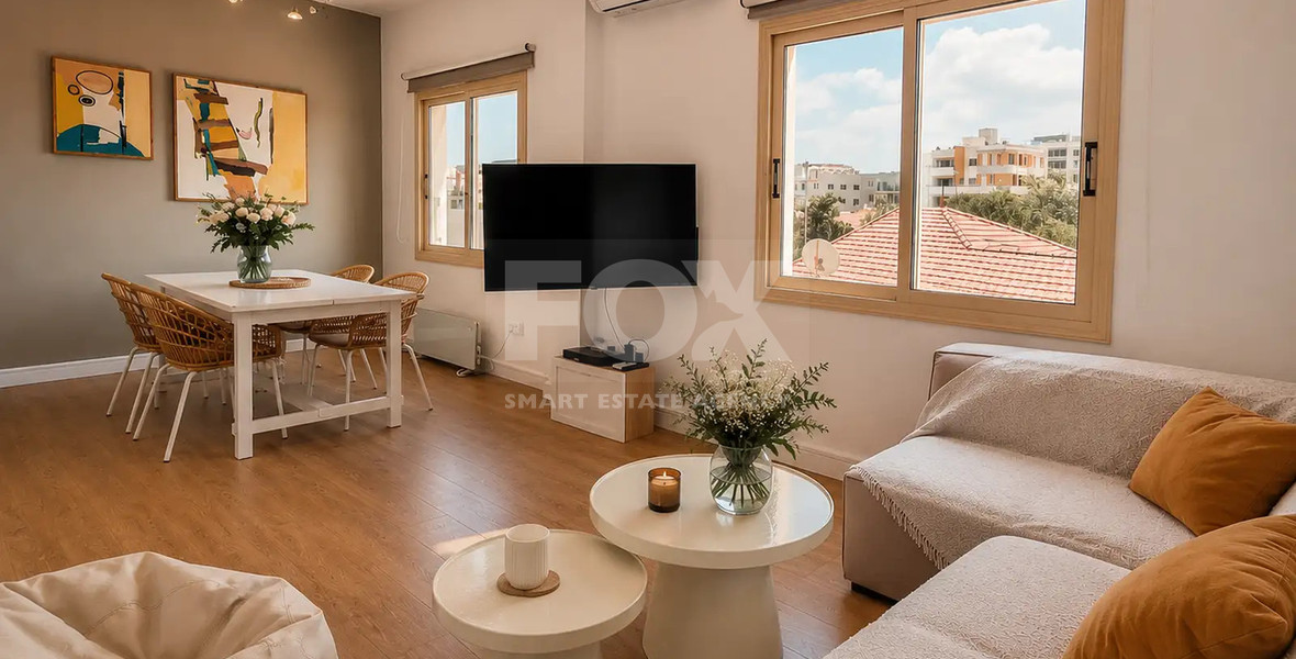 Fully Furnished 2-Bedroom Apartment with Office in Katholiki