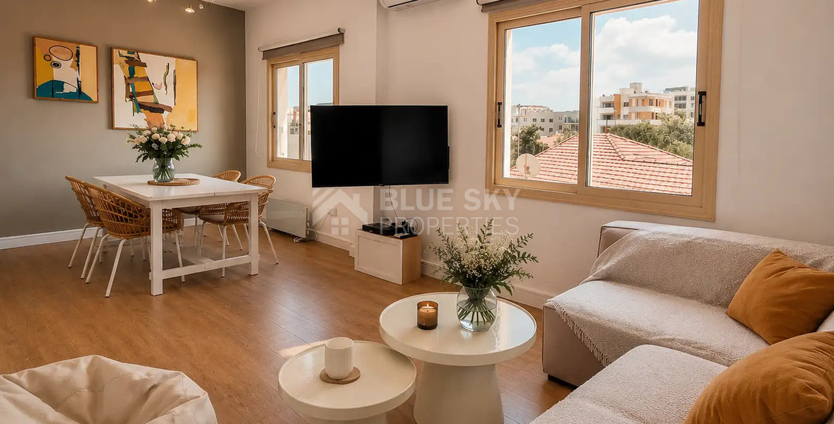 Fully Furnished 2-Bedroom Apartment with Office in Katholiki