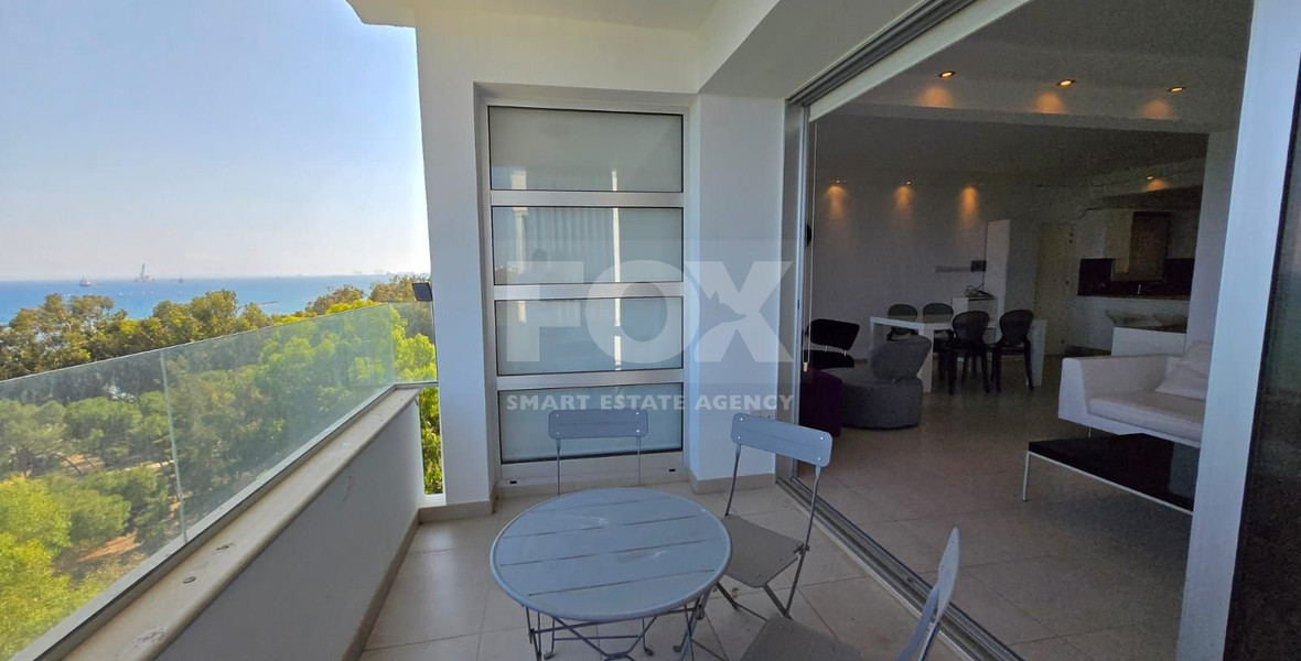 Seafront Three-Bedroom Penthouse for Rent in Germasogeia - Dasoudi Area