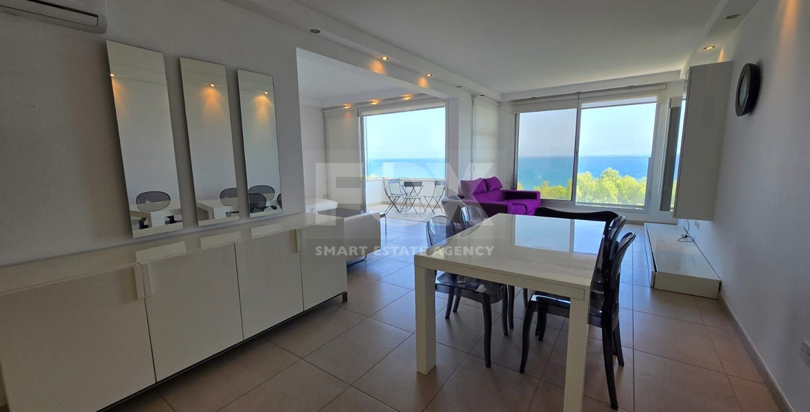 Seafront Three-Bedroom Penthouse for Rent in Germasogeia - Dasoudi Area