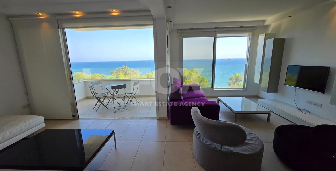 Seafront Three-Bedroom Penthouse for Rent in Germasogeia - Dasoudi Area