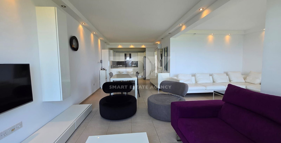 Seafront Three-Bedroom Penthouse for Rent in Germasogeia - Dasoudi Area
