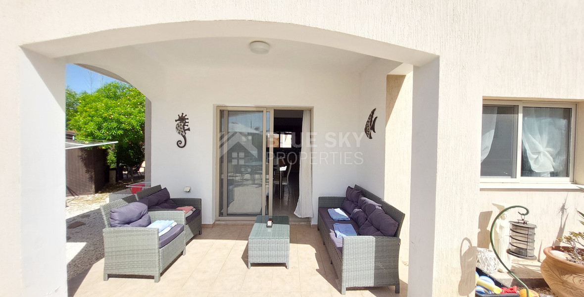 For sale three bedroom villa with Private Pool in Pegeia, Paphos, with available separate title deeds .