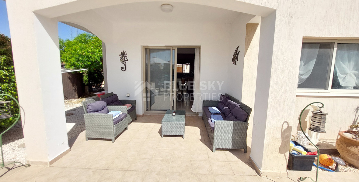 For sale three bedroom villa with Private Pool in Pegeia, Paphos, with available separate title deeds .