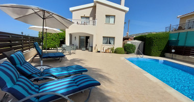 For sale three bedroom villa with Private Pool in Pegeia, Paphos, with available separate title deeds .
