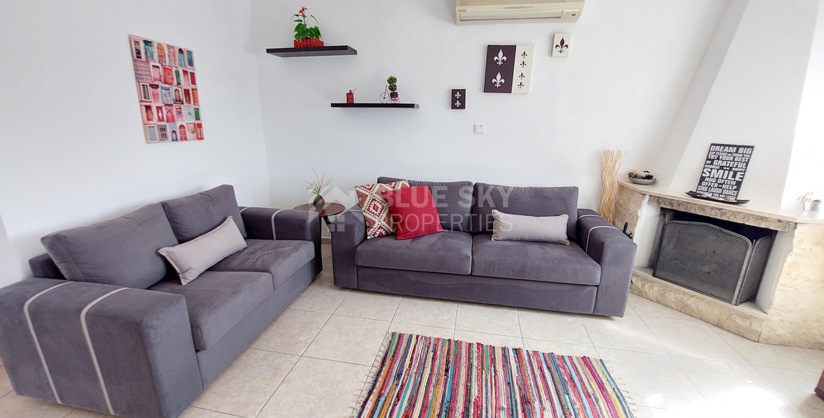 For sale three bedroom villa with Private Pool in Pegeia, Paphos, with available separate title deeds .