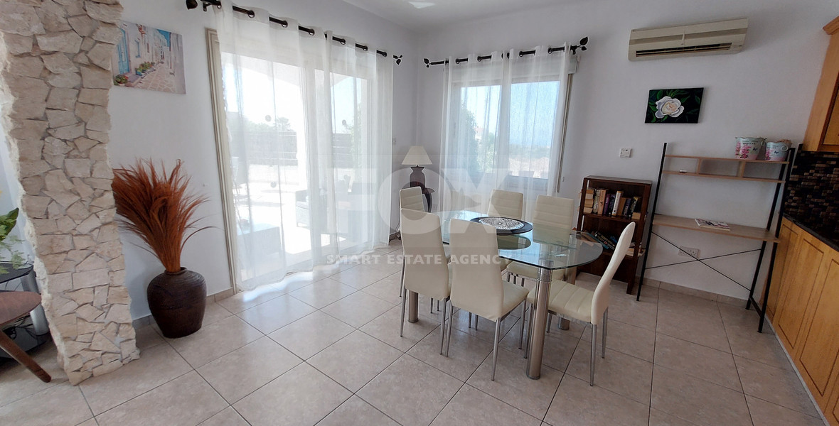 For sale three bedroom villa with Private Pool in Pegeia, Paphos, with available separate title deeds .