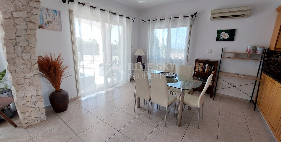 For sale three bedroom villa with Private Pool in Pegeia, Paphos, with available separate title deeds .