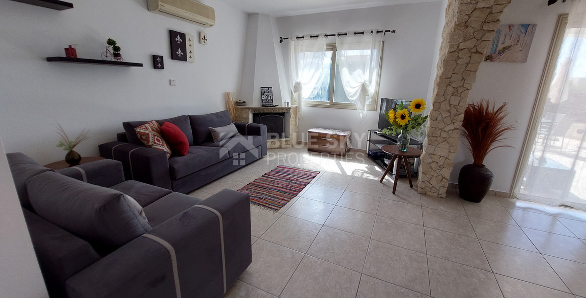 For sale three bedroom villa with Private Pool in Pegeia, Paphos, with available separate title deeds .