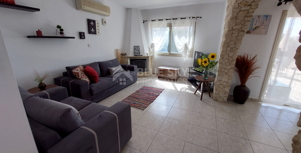 For sale three bedroom villa with Private Pool in Pegeia, Paphos, with available separate title deeds .