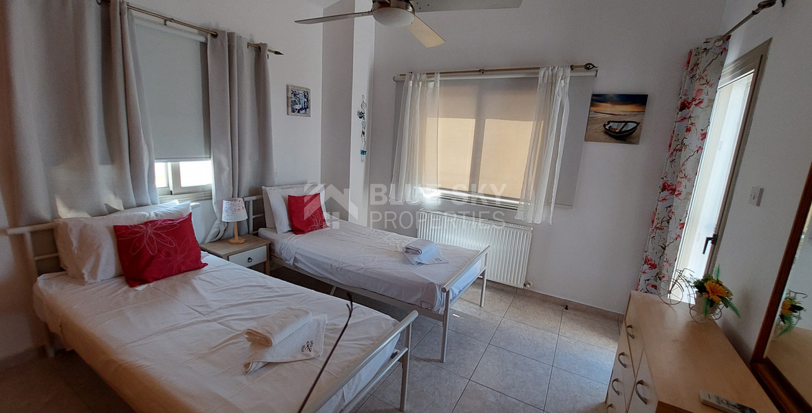 For sale three bedroom villa with Private Pool in Pegeia, Paphos, with available separate title deeds .