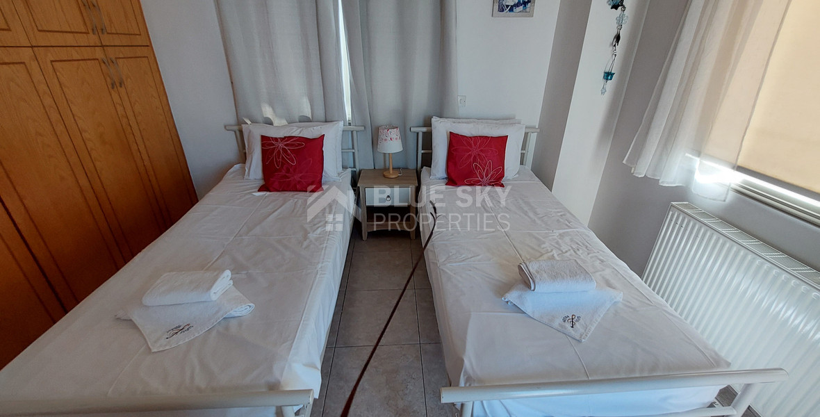 For sale three bedroom villa with Private Pool in Pegeia, Paphos, with available separate title deeds .