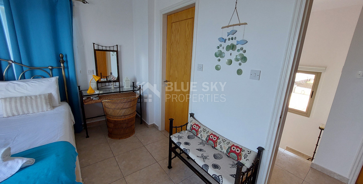 For sale three bedroom villa with Private Pool in Pegeia, Paphos, with available separate title deeds .