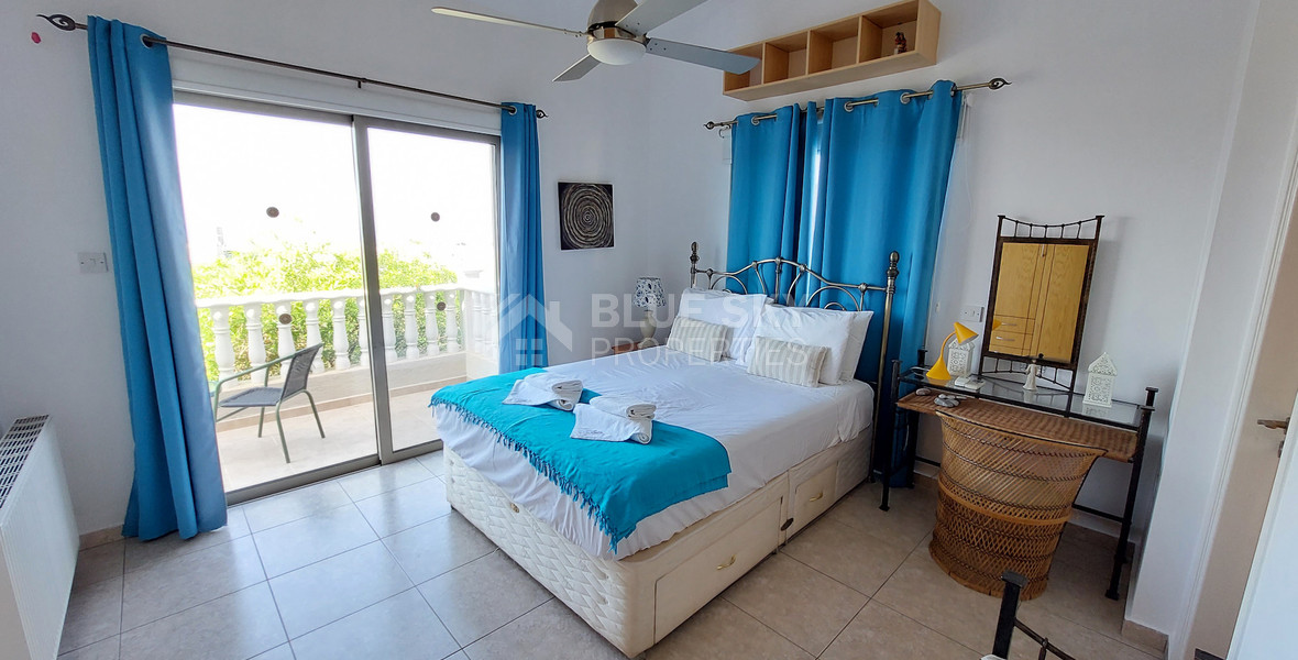 For sale three bedroom villa with Private Pool in Pegeia, Paphos, with available separate title deeds .