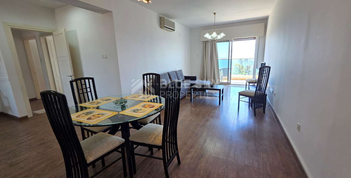 Three Bedroom Furnished Apartment for Rent in Limassol with Full Sea View in the Town Centre