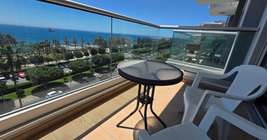 Three Bedroom Furnished Apartment for Rent in Limassol with Full Sea View in the Town Centre