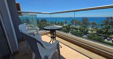 Three Bedroom Furnished Apartment for Rent in Limassol with Full Sea View in the Town Centre